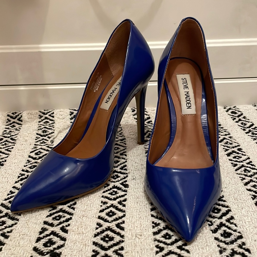 Steve Madden cobalt blue high heels